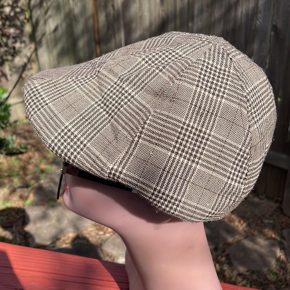 Men’s Dorfman Pacific Company Plaid Minimalist Beret Hat/ Size Large